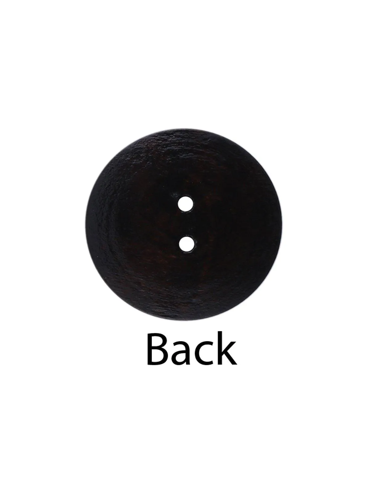 2 Hole Dark Brown Hollow Wooden Buttons