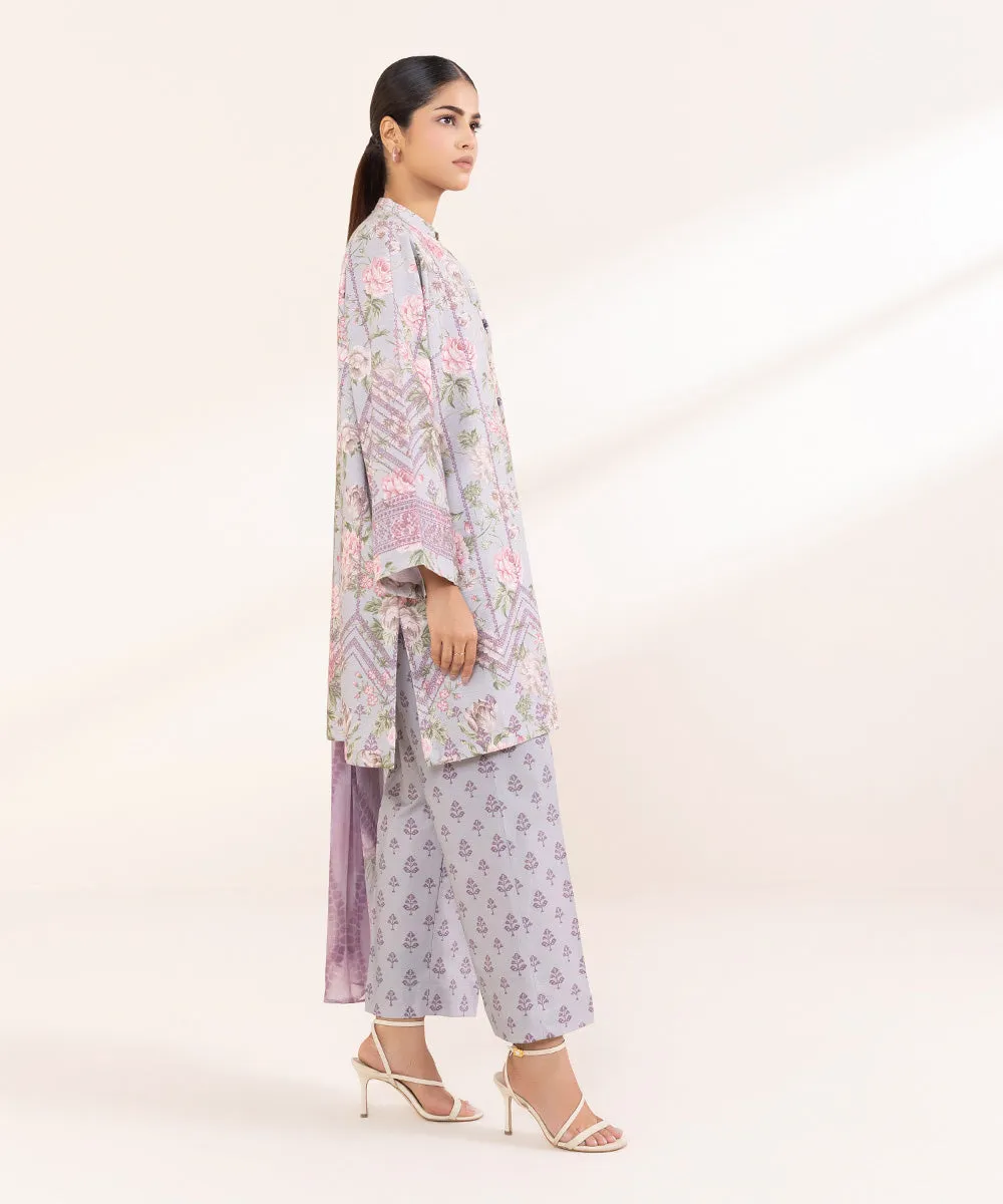 2 Piece - Printed Khaddar Suit