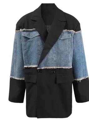 2 Tone Denim Blazer