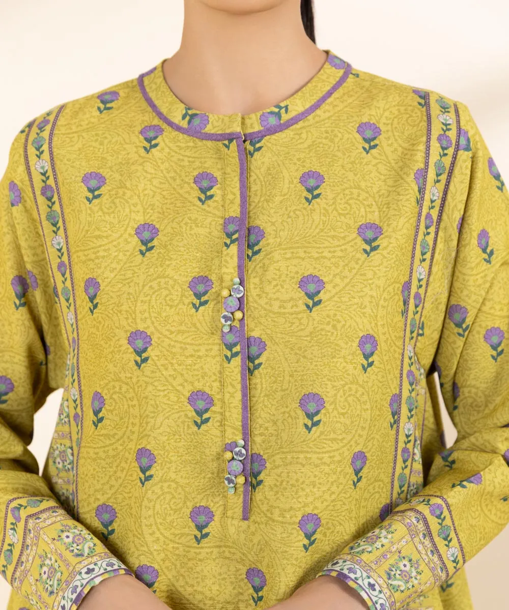 3 Piece - Printed Light Khaddar Suit