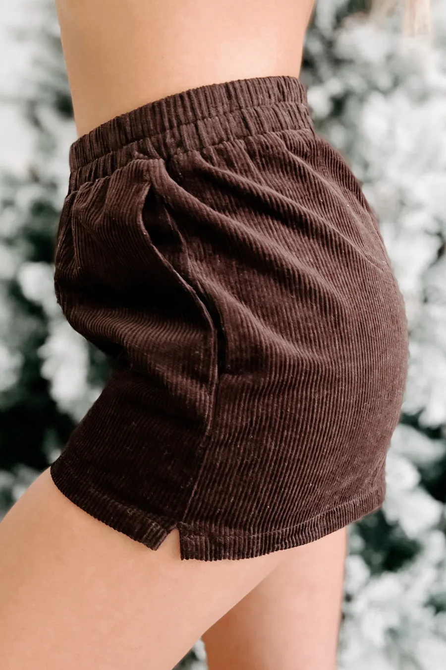 Acceptable Compromise Corduroy Shorts (Dark Chocolate)