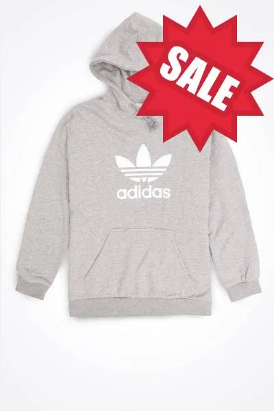 adidas - Men - Trefoil Warm-Up Hoody - Grey