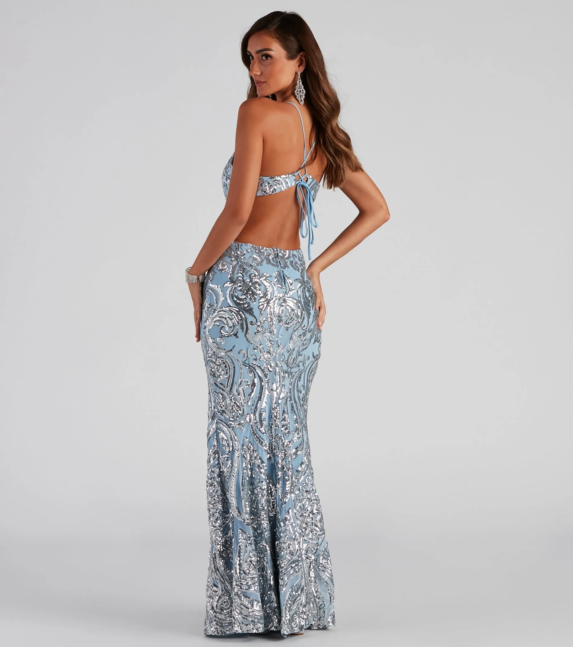 Alice Sequin Stylish Mermaid Formal Dress