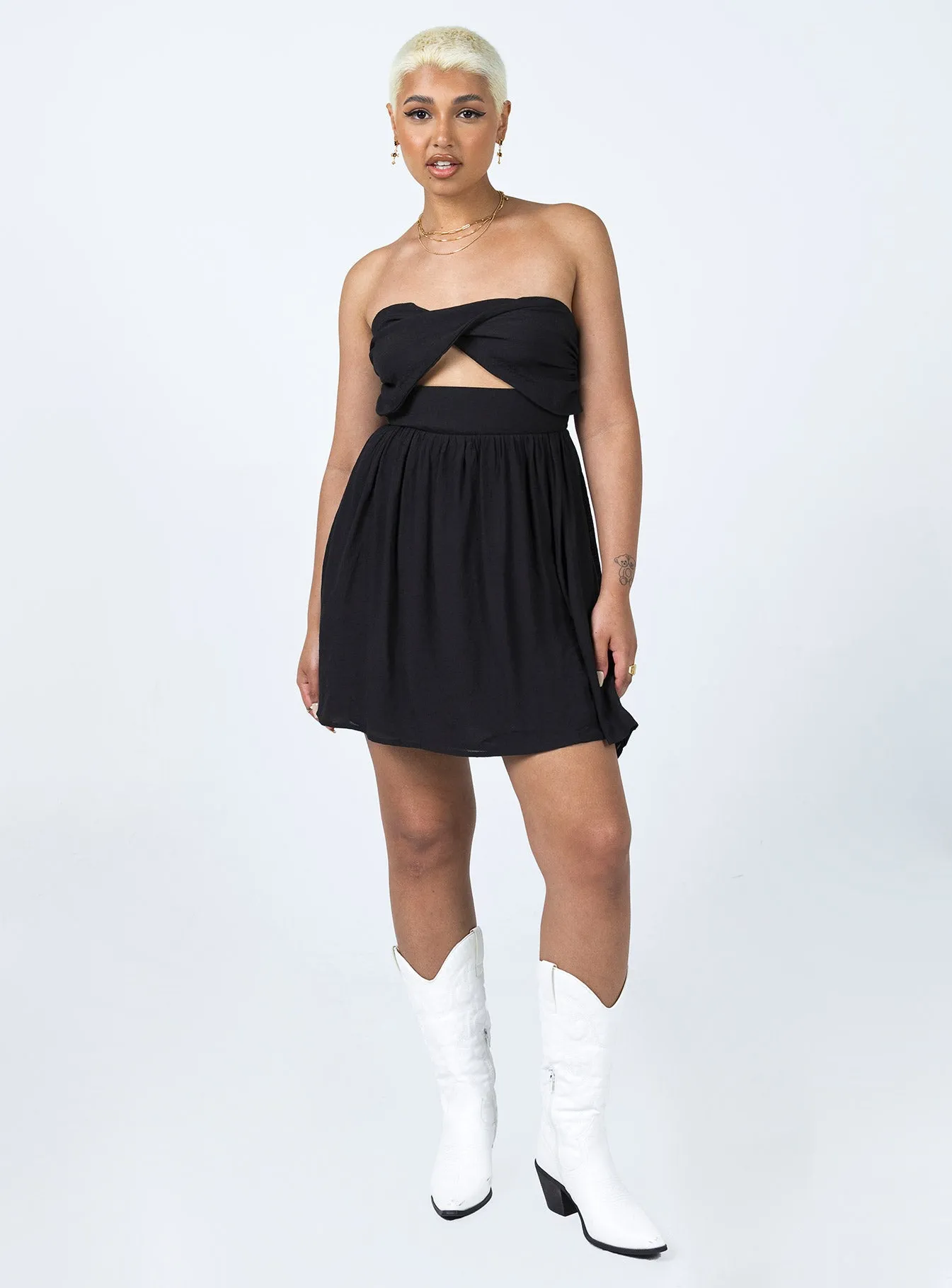 Allie Jay Mini Dress Black