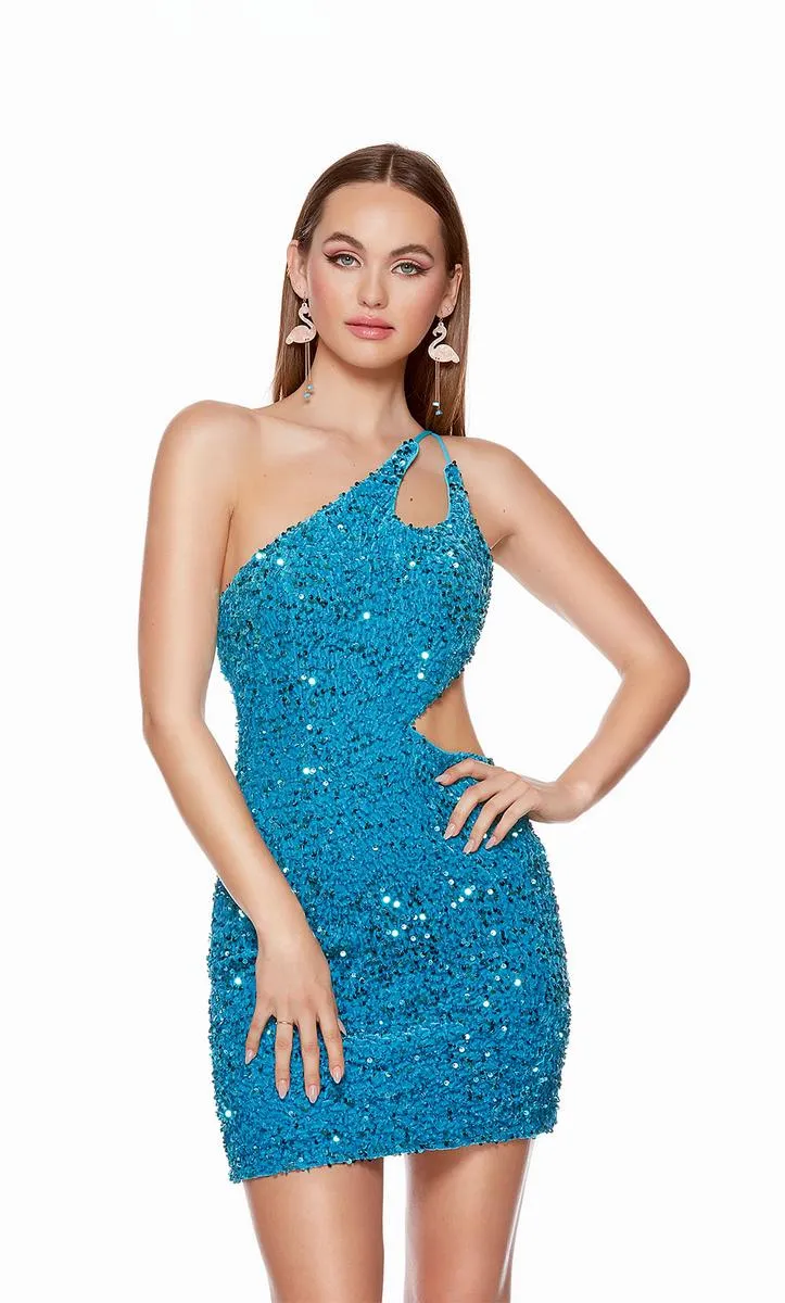 Alyce Paris Cut Out Open Back Dress 4779