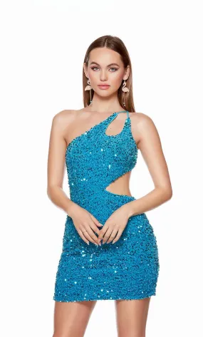 Alyce Paris Cut Out Open Back Dress 4779