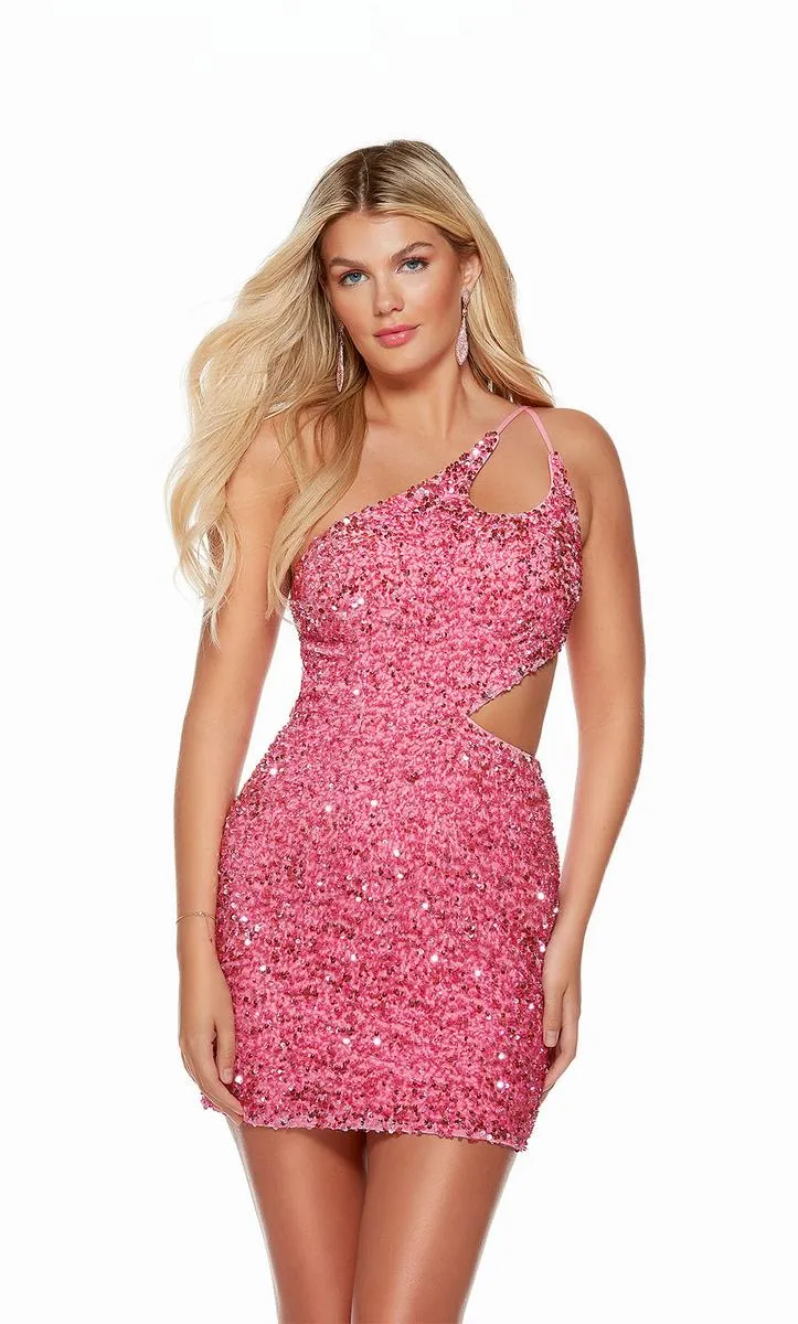 Alyce Paris Cut Out Open Back Dress 4779