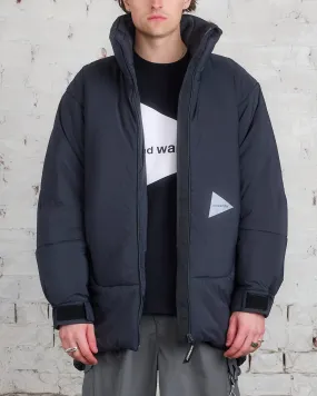 and wander Pertex Top Fleece Primaloft Coat Charcoal