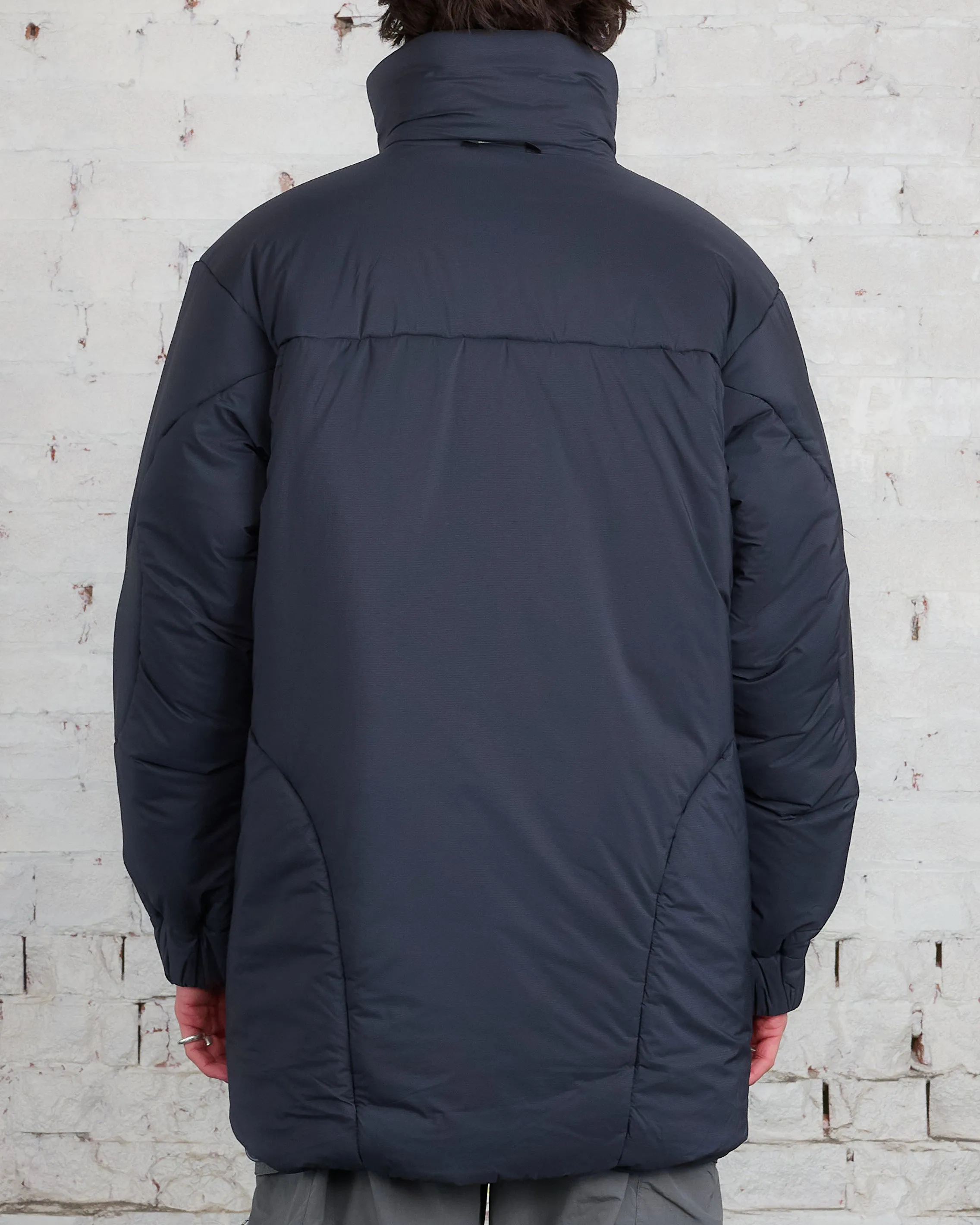 and wander Pertex Top Fleece Primaloft Coat Charcoal