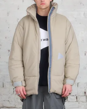 and wander Pertex Top Fleece Primaloft Coat Light Beige