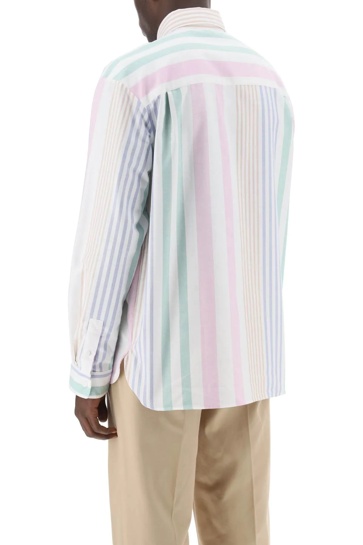 A.p.c. Mateo Striped Oxford Shirt (Size - M)