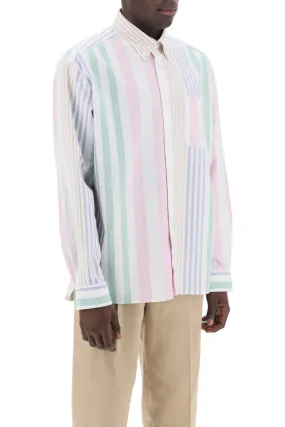 A.p.c. Mateo Striped Oxford Shirt (Size - M)