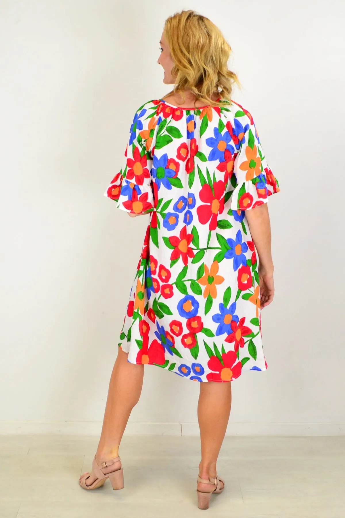 Artistic Flair Garden Shift Tunic Dress