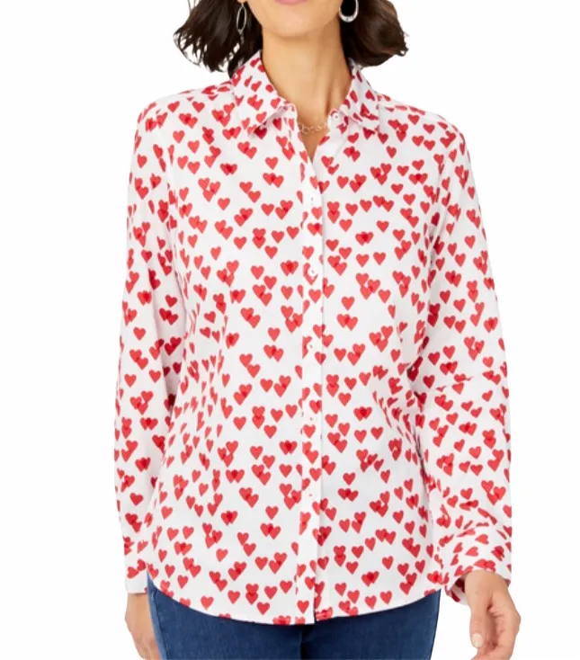 Ava Non-Iron Sweetheart Shirt