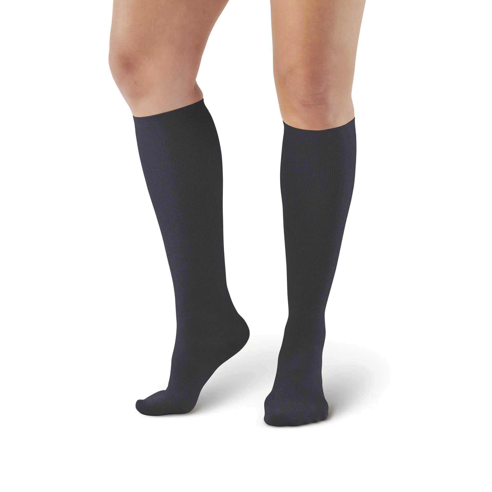 AW Style 136 Women's Microfiber Knee High Trouser Socks - 20-30 mmHg