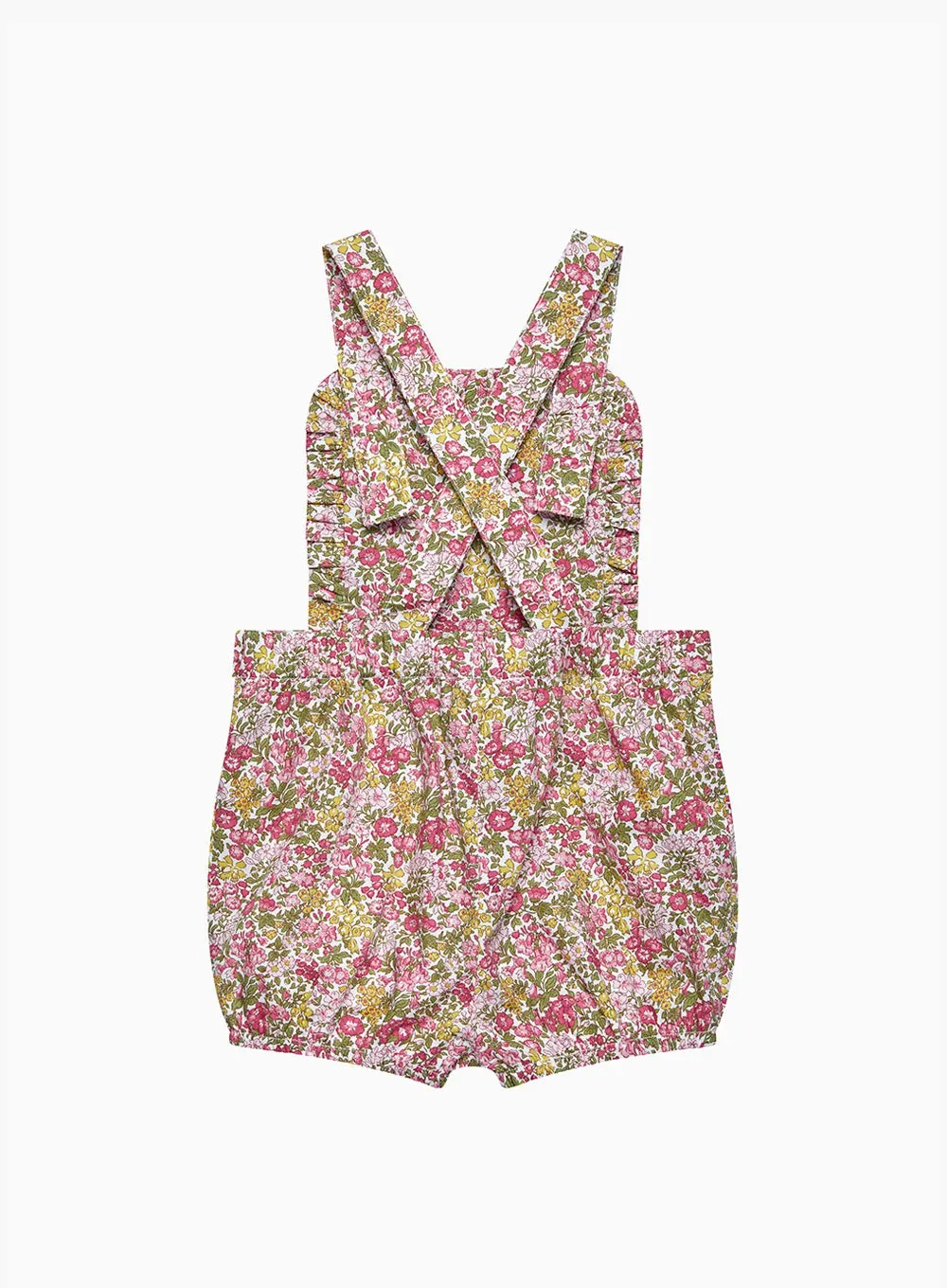 Baby Frilly Penny Floral Bib Shorts