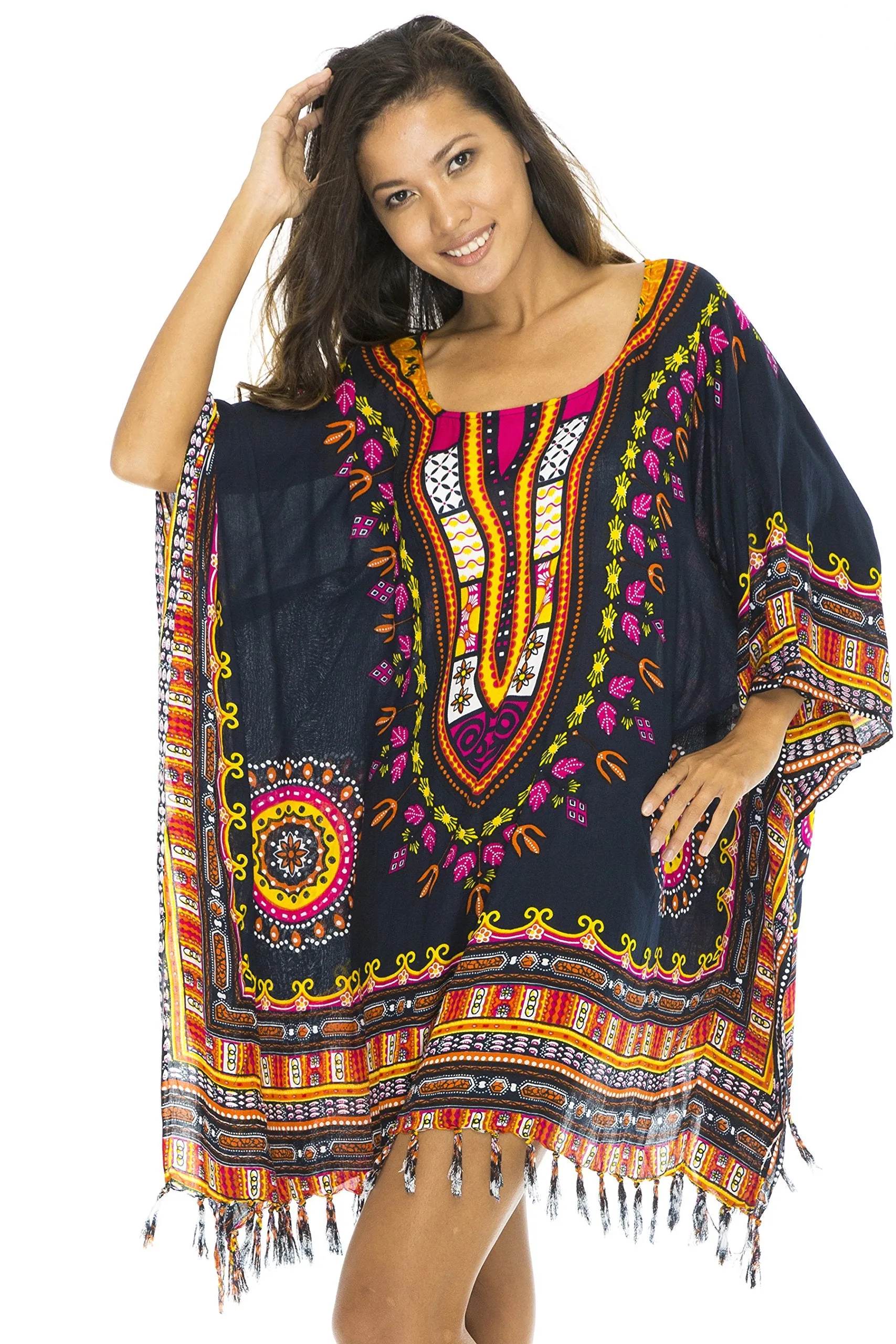 Back From Bali Womens Short Swimsuit Beach Cover Up African Caftan Patterns