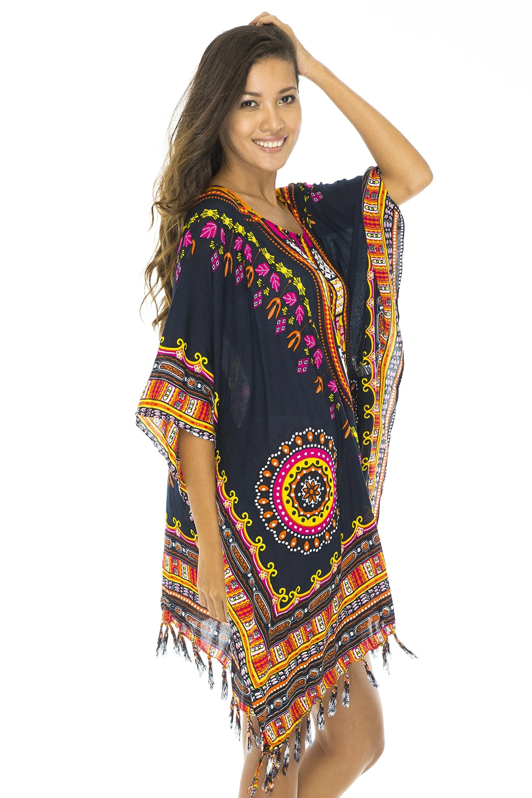 Back From Bali Womens Short Swimsuit Beach Cover Up African Caftan Patterns