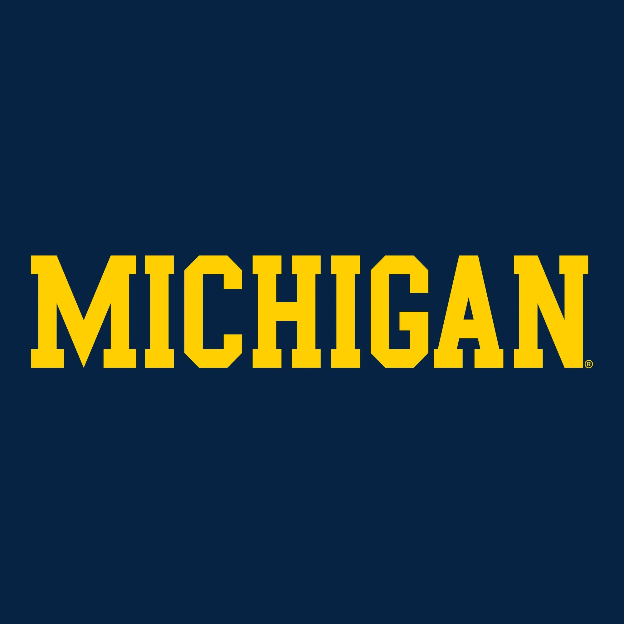 Basic Block University of Michigan Youth Basic Cotton Long Sleeve - Navy