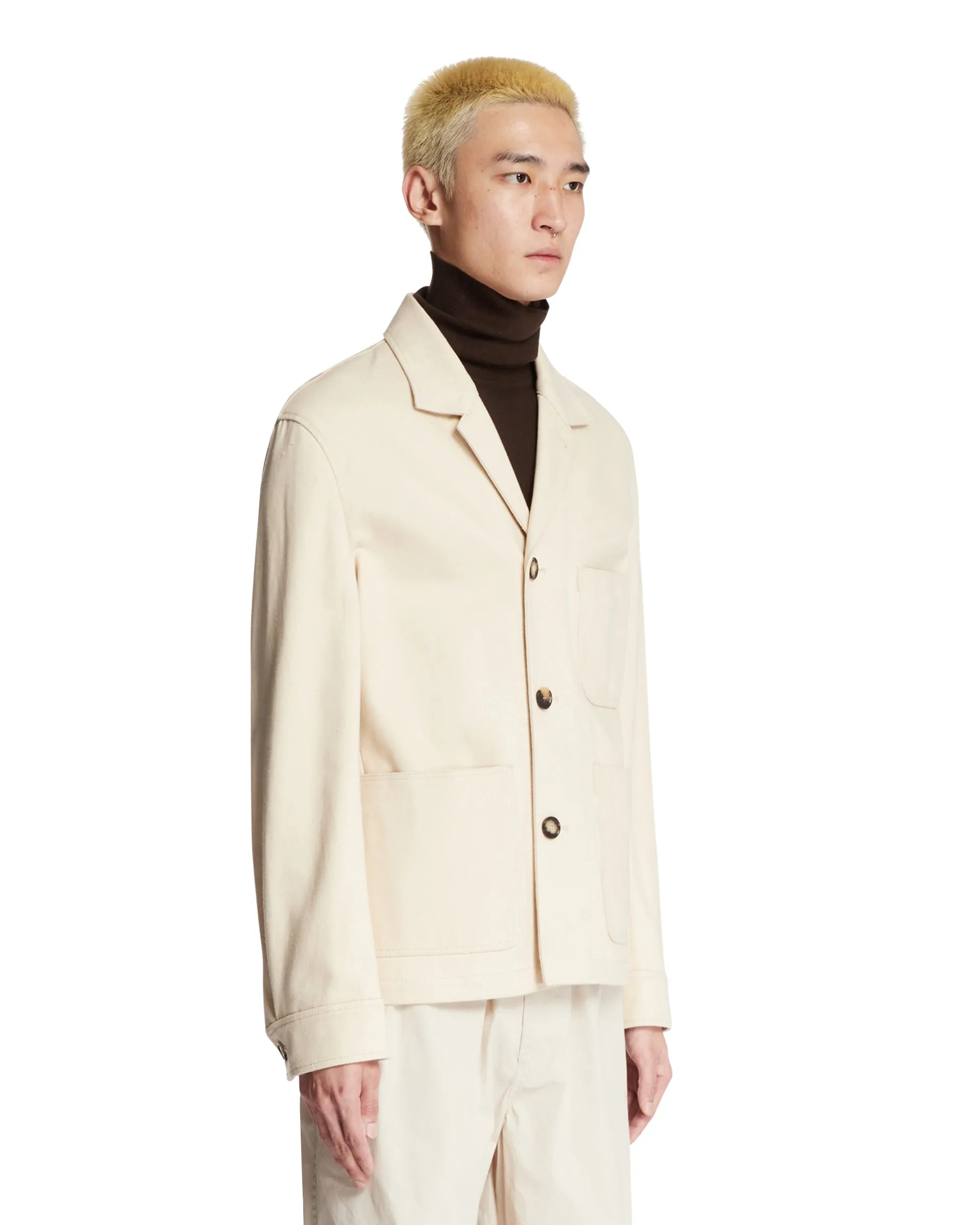 Beige Cotton Jacket