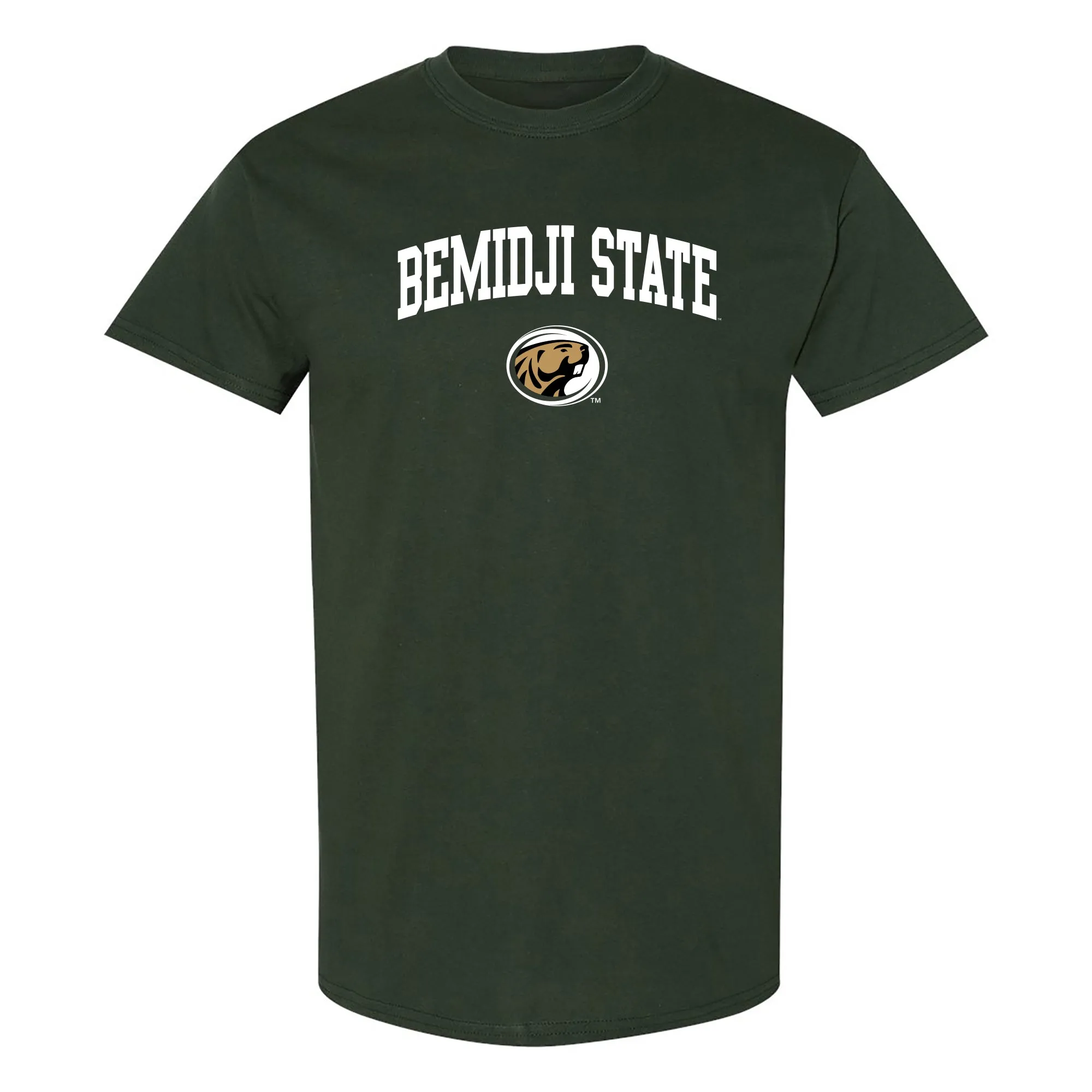 Bemidji State Beavers Arch Logo T Shirt - Forest