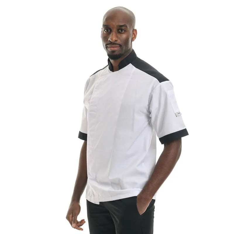 Black Master Short Sleeve or Long Sleeve Chef Coat - MANELLI