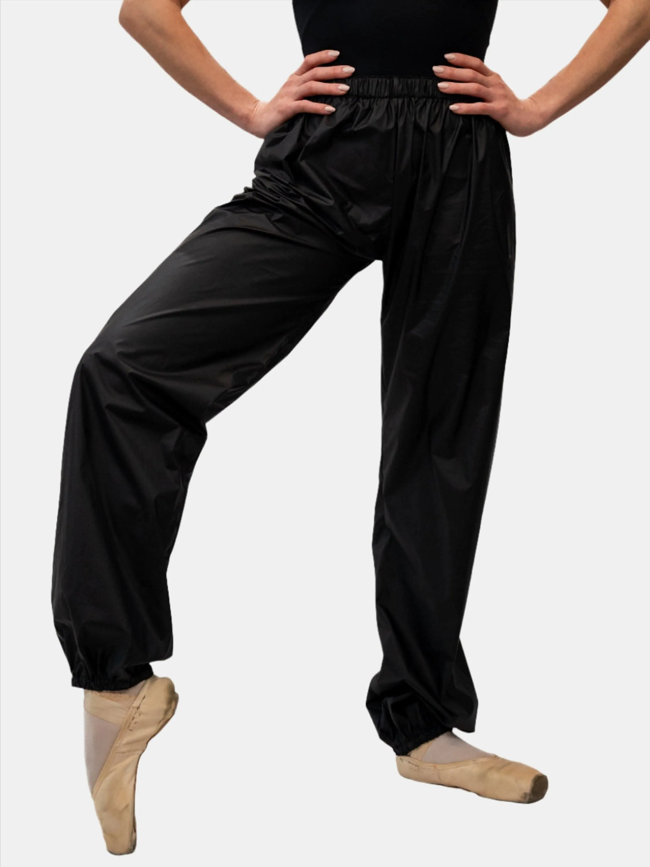 Black Warm-Up Dance Trash Bag Pants MP5003