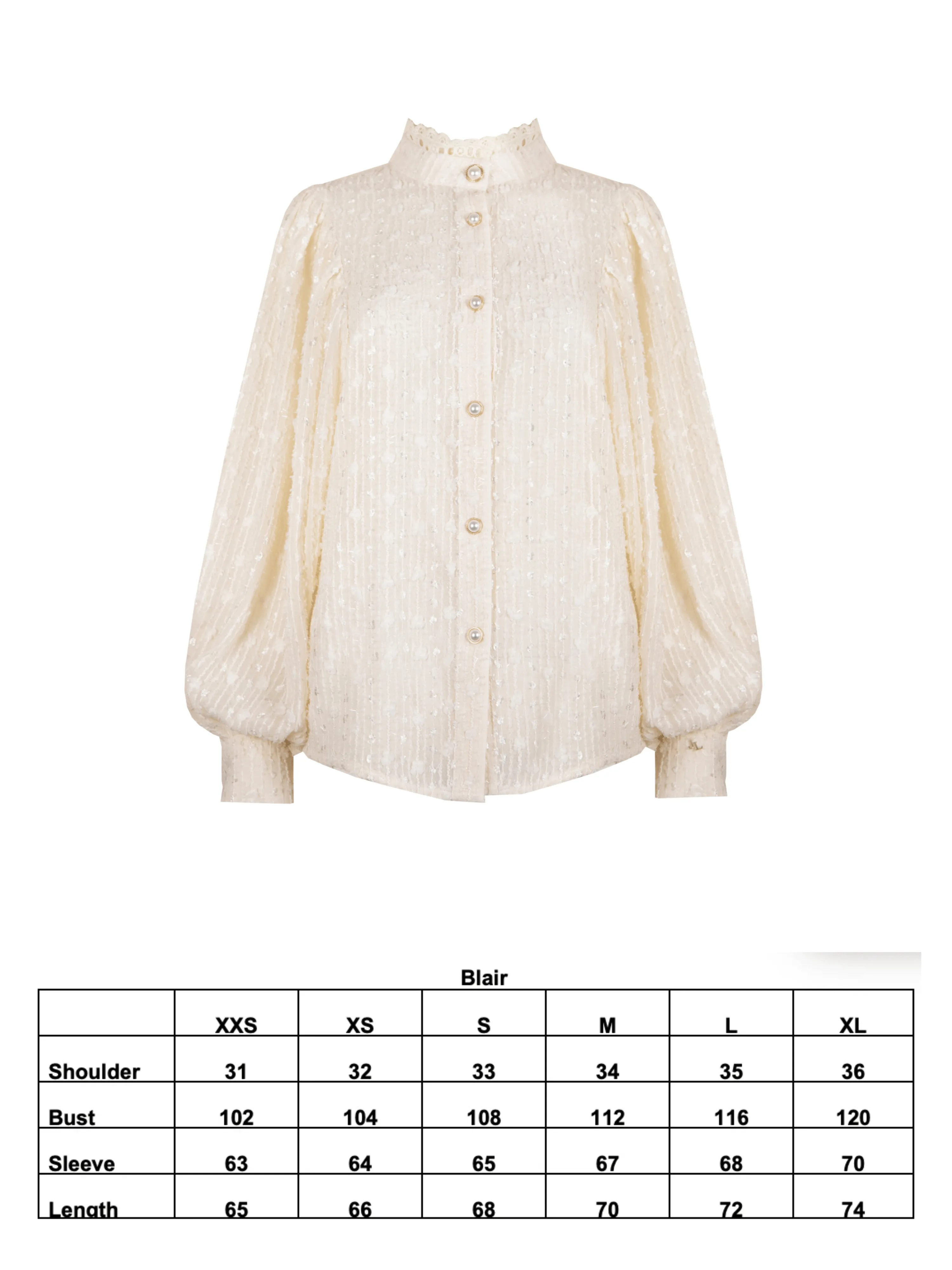 BLAIR BLOUSE CREAM