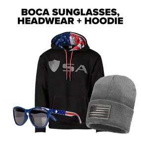 Boca Sunglasses   Hoodie   Headwear | FREE Strap & Bag