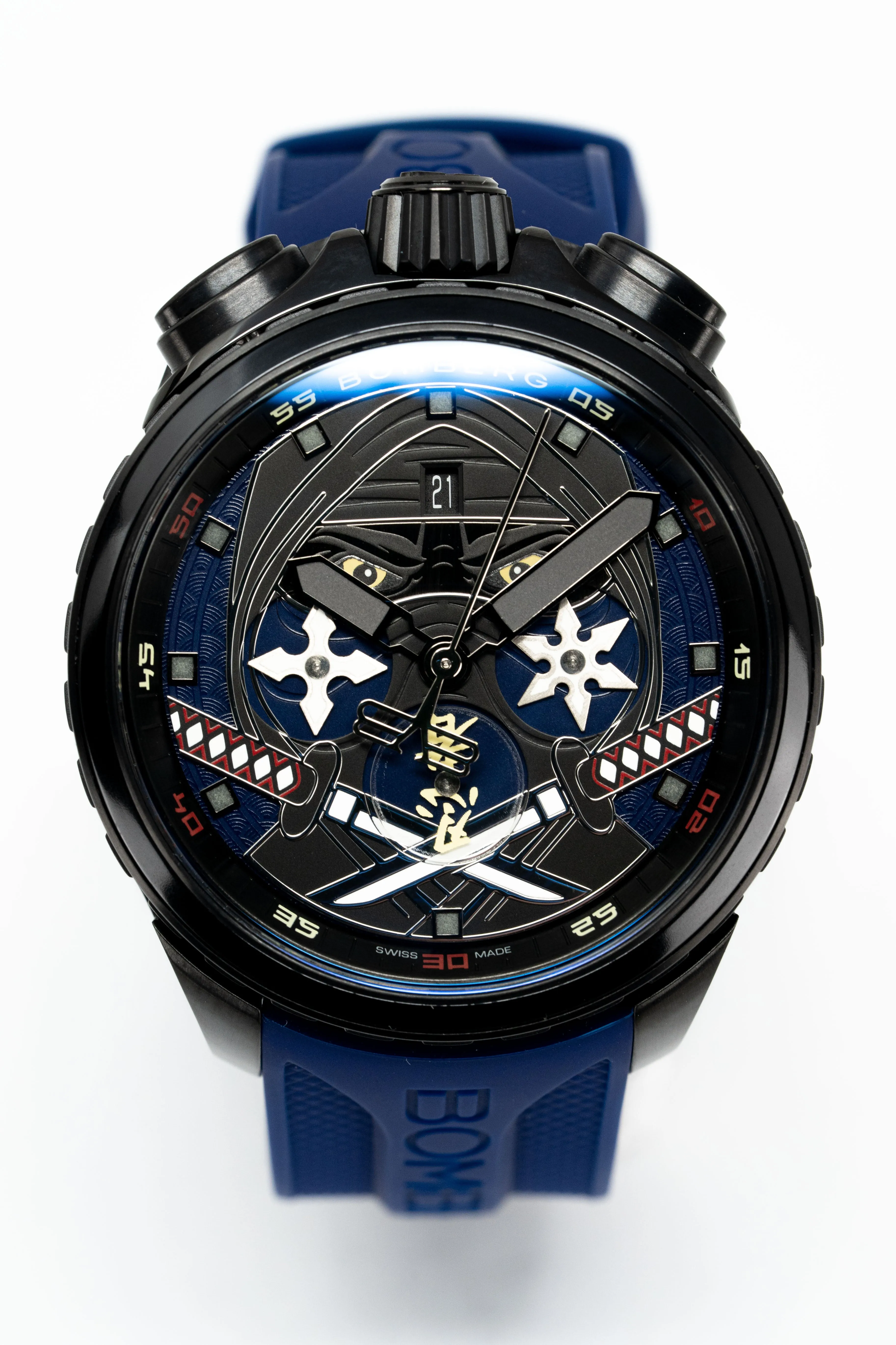 Bomberg Men's Watch BOLT-68 Heritage Blue Ninja BS45CHPBA.069-2.12