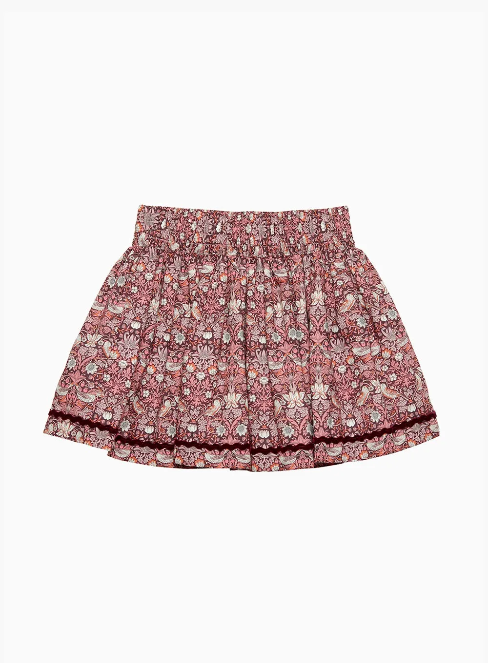 Bow Skirt in Strawberry Thief