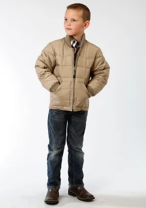 Boy's Roper Tan Poly Filled Jacket