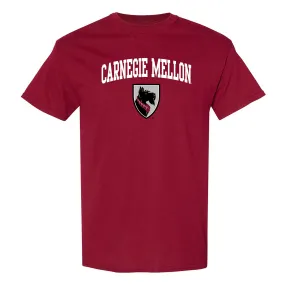 Carnegie Mellon Tartans Arch Logo T Shirt - Cardinal