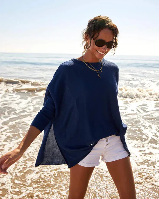 Catalina Sweater in Deep Water