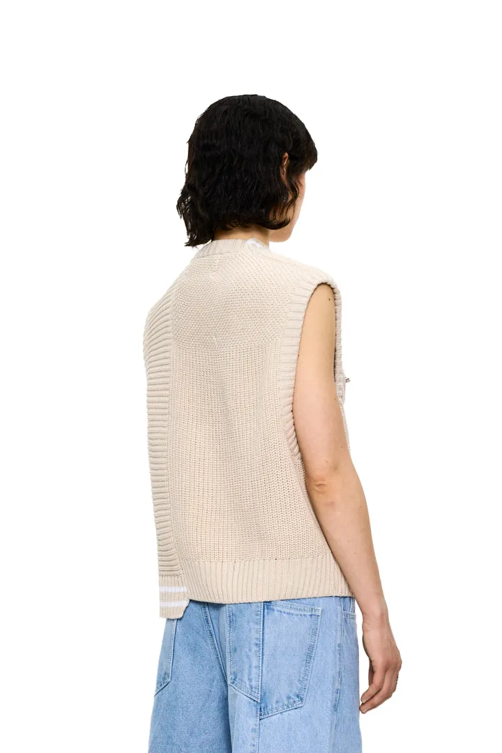 CC Knit Vest Beige