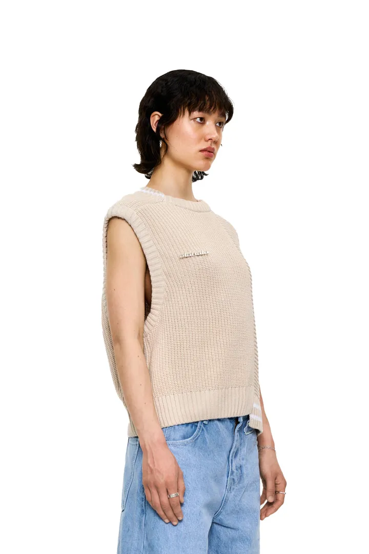 CC Knit Vest Beige