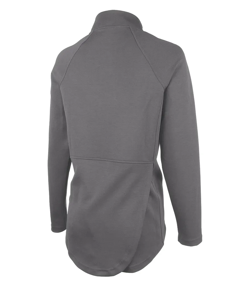 Charles River Ladies Seaport Quarter Zip Drop-Tail Back