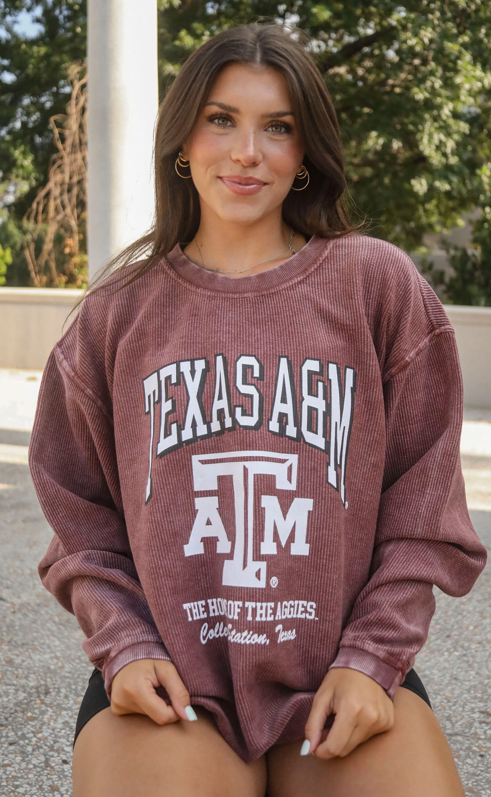 charlie southern: a&m mascot corded sweatshirt