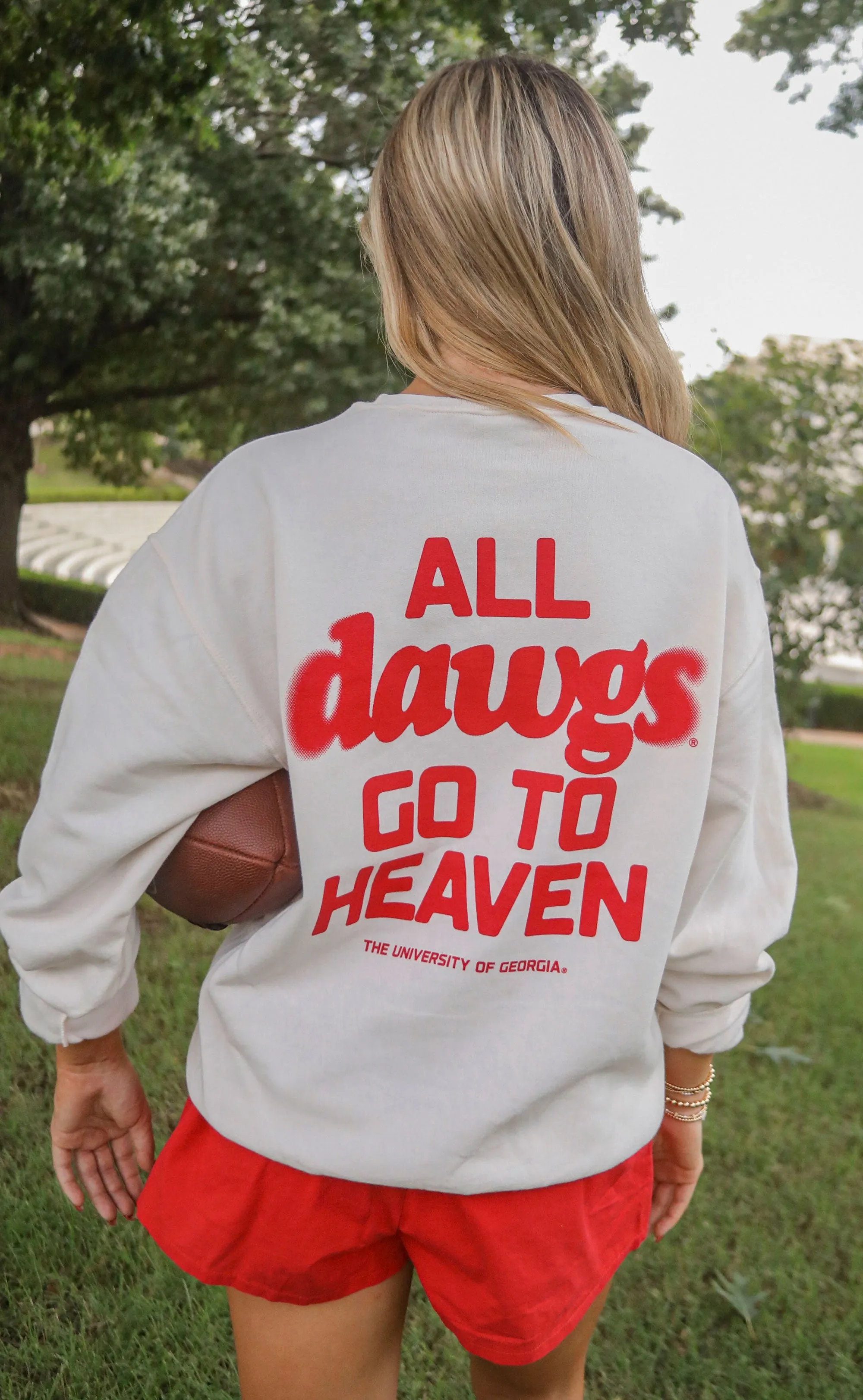 charlie southern: all dawgs go to heaven sweatshirt