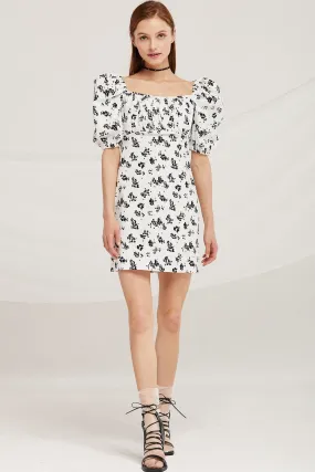 Chloe Square Neck Floral Dress