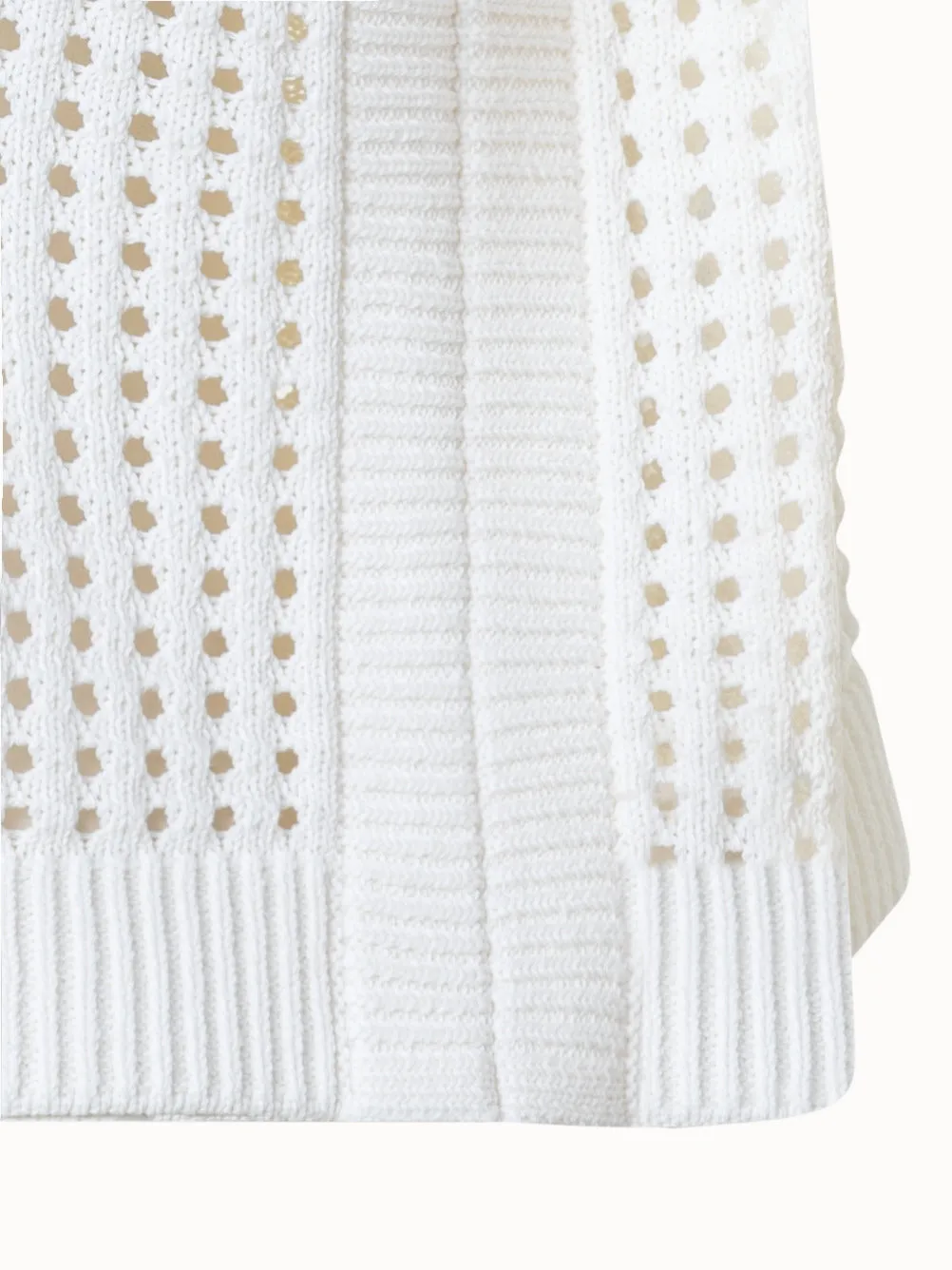 Chunky Cotton Dot Mesh Pullover