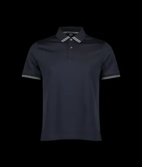 Clare Tipped Polo - Navy