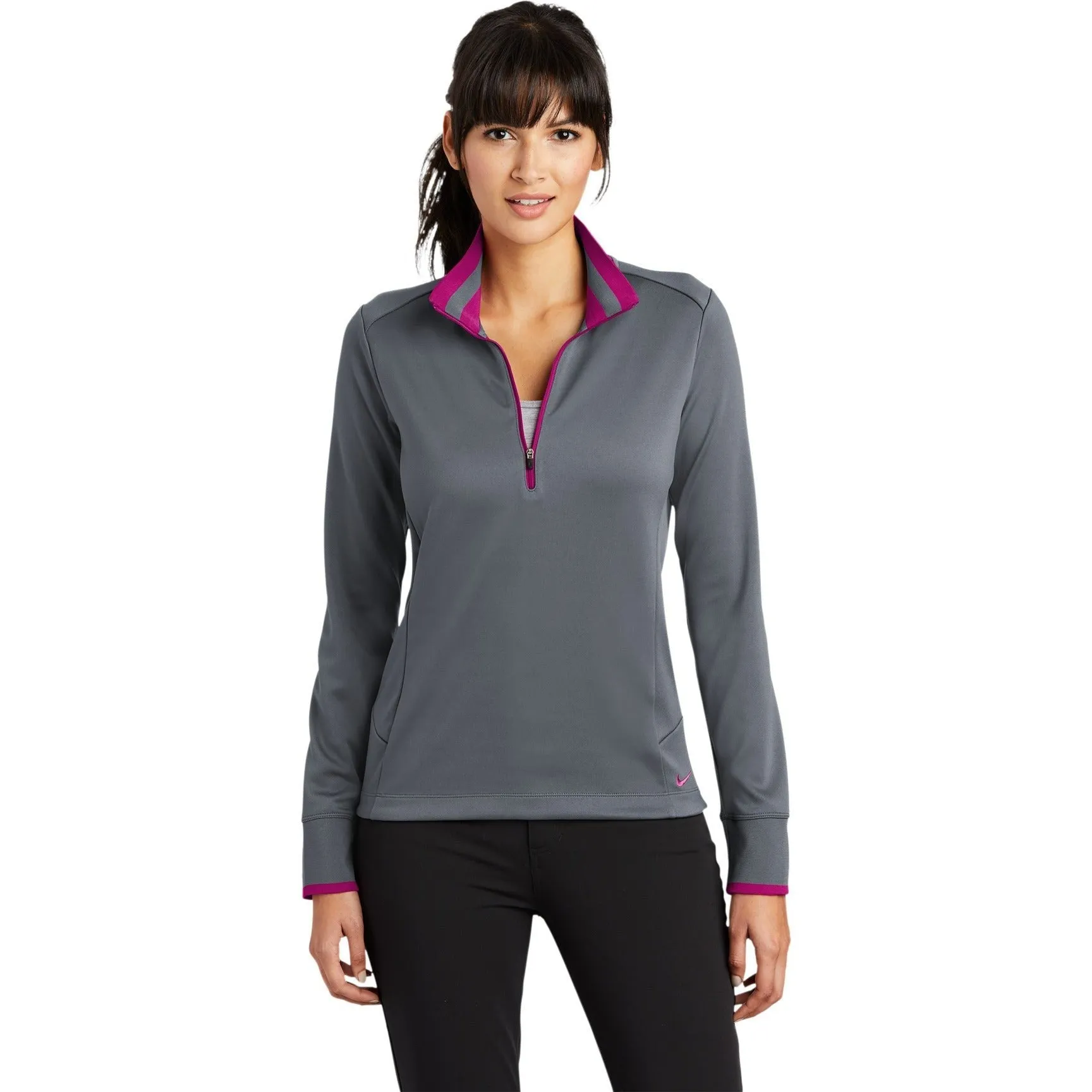 CLOSEOUT - Nike Ladies Dri-FIT 1/2-Zip Cover-Up