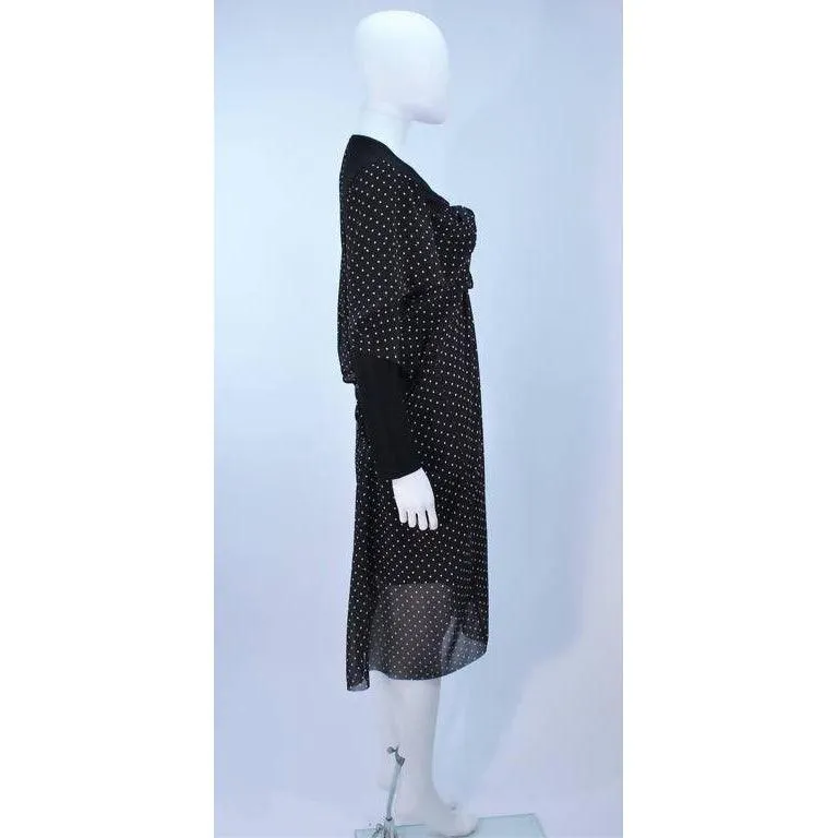 COMME DES GARÇONS Black & White Polka Dot Dress | Size S