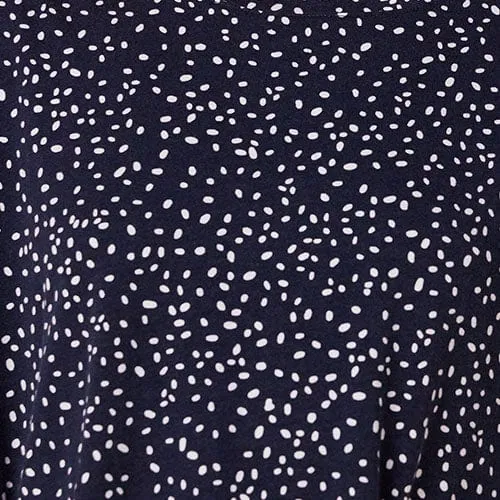 Confetti Dot Pima Knit Night Shirt - Navy