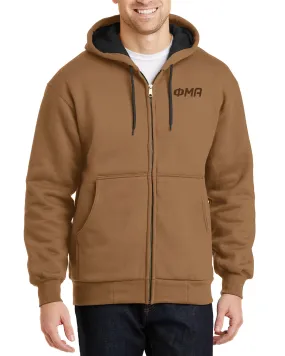 CornerStone® - Heavyweight Full-Zip Hooded Sweatshirt - Brown