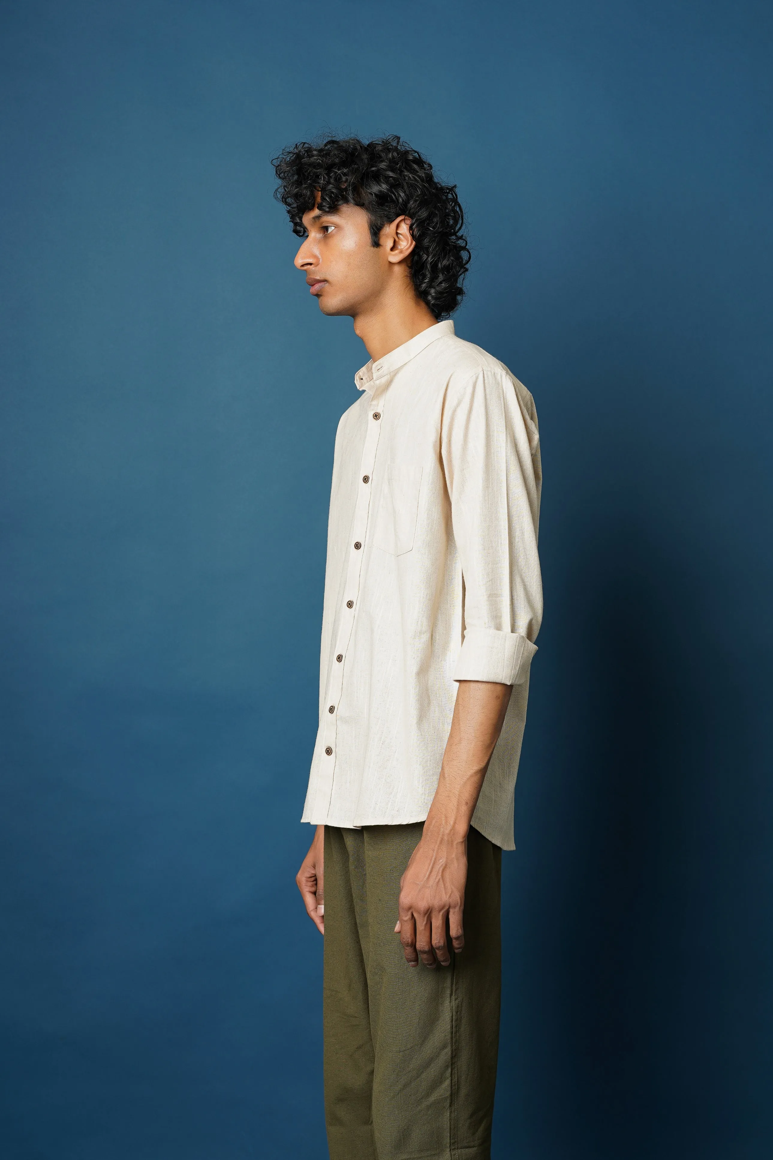 Crafted Cotton Men's Full Sleeves Shirt