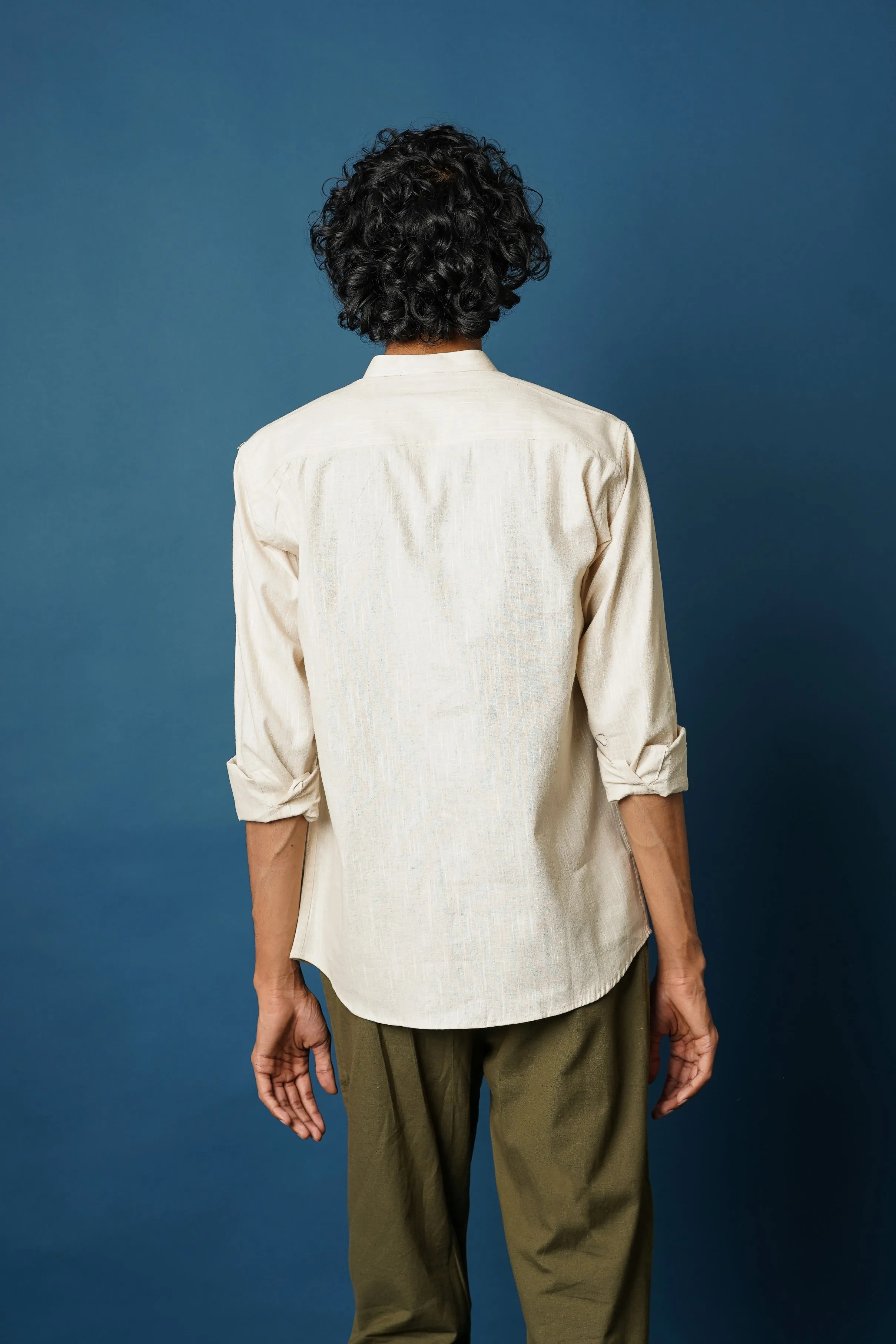 Crafted Cotton Men's Full Sleeves Shirt