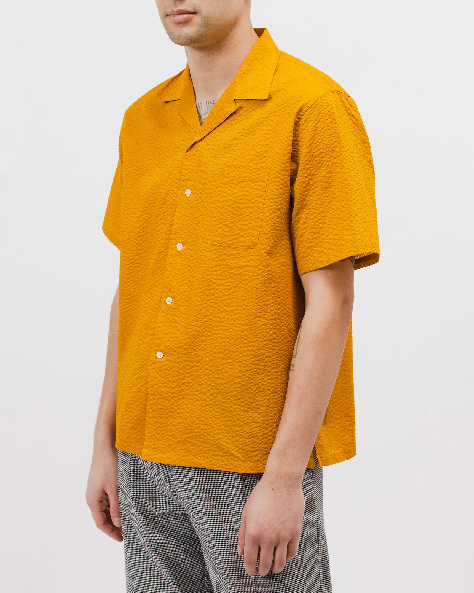 Crepe SS Shirt - Sulphur