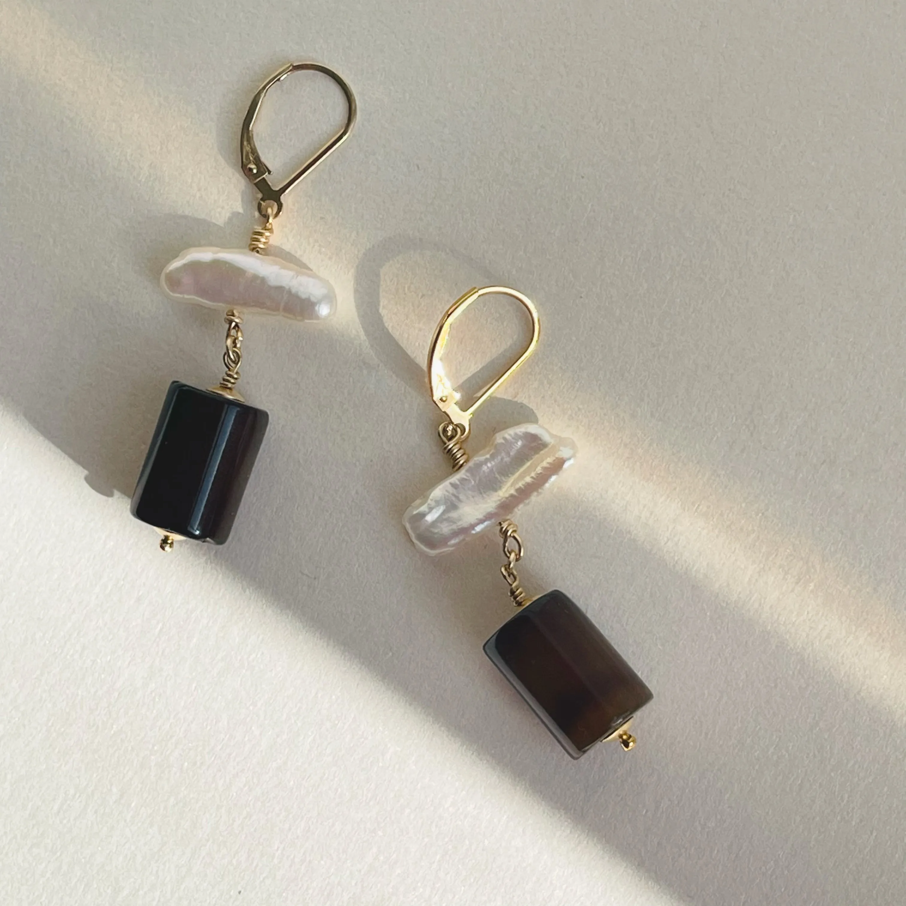 Dark Iris Earrings